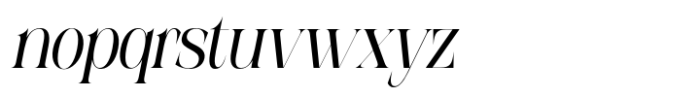 Epilogus Light Condensed Italic Font LOWERCASE