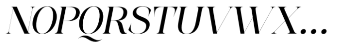 Epilogus Light Italic Font UPPERCASE