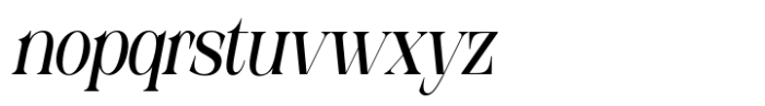 Epilogus Medium Condensed Italic Font LOWERCASE