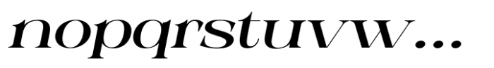Epilogus Medium Expanded Italic Font LOWERCASE