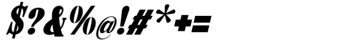 Epoch of Victory Heavy Condensed Italic Font OTHER CHARS