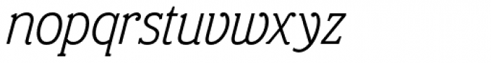 Eponymous Light Italic Font LOWERCASE