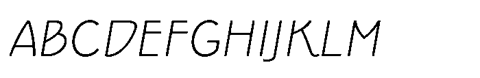 Epoque Final 36 Light Italic Font UPPERCASE