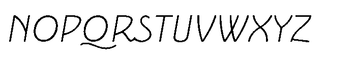 Epoque Final 36 Light Italic Font UPPERCASE