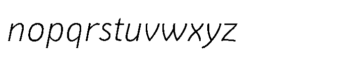 Epoque Final 36 Light Italic Font LOWERCASE