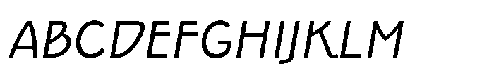 Epoque Final 46 Italic Font UPPERCASE