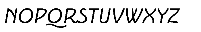 Epoque Final 46 Italic Font UPPERCASE