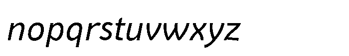 Epoque Final 46 Italic Font LOWERCASE