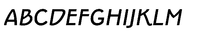 Epoque Final 56 Medium Italic Font UPPERCASE