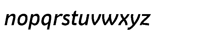 Epoque Final 56 Medium Italic Font LOWERCASE