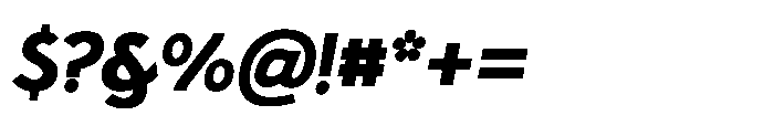 Epoque Final 75 Heavy Italic Font OTHER CHARS