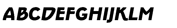Epoque Final 75 Heavy Italic Font UPPERCASE