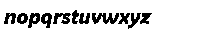 Epoque Final 75 Heavy Italic Font LOWERCASE