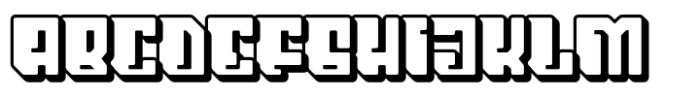Epoxy Extrude Font UPPERCASE
