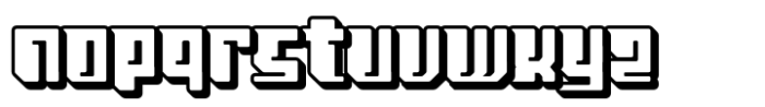 Epoxy Extrude Font LOWERCASE