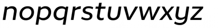 Epura Regular Italic Font LOWERCASE