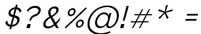 EPIBachGroteskV240823 ThinSlanted Font OTHER CHARS