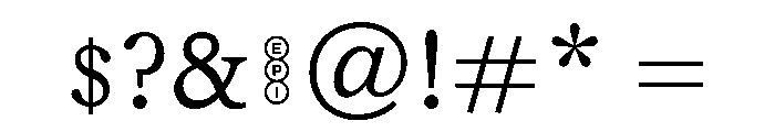 EPIBrie Regular Font OTHER CHARS