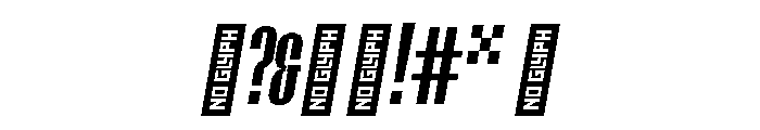 EPIMotif CondensedSlanted Font OTHER CHARS