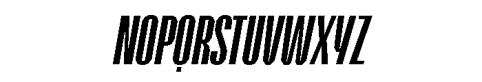 EPIMotif CondensedSlanted Font UPPERCASE