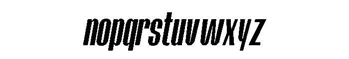 EPIMotif CondensedSlanted Font LOWERCASE