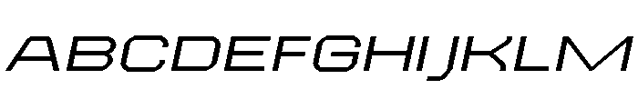 EPIMotif ExtendedSlanted Font UPPERCASE
