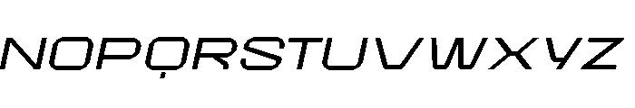EPIMotif ExtendedSlanted Font UPPERCASE