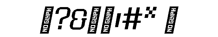 EPIMotif RegularSlanted Font OTHER CHARS