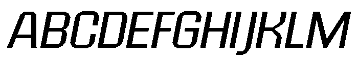 EPIMotif RegularSlanted Font UPPERCASE