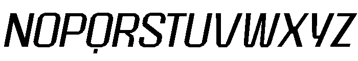 EPIMotif RegularSlanted Font UPPERCASE