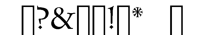 Epigrammata Regular Font OTHER CHARS