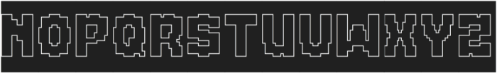 EQUALIZER-Hollow-Inverse otf (400) Font UPPERCASE