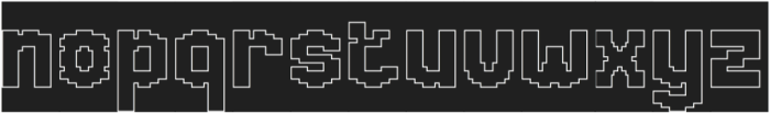 EQUALIZER-Hollow-Inverse otf (400) Font LOWERCASE