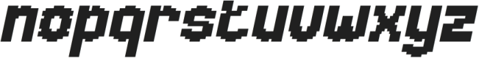 EQUALIZER Italic otf (400) Font LOWERCASE