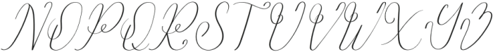 Eqoaby Italic otf (400) Font UPPERCASE