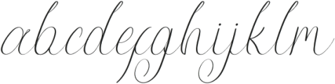 Eqoaby Italic otf (400) Font LOWERCASE