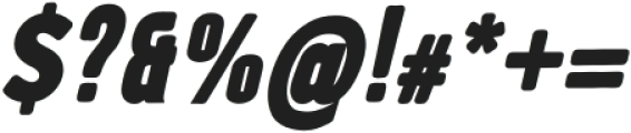 EqualSlipcase ExtraBold Italic otf (700) Font OTHER CHARS