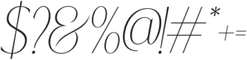 Equality Serif Italic otf (400) Font OTHER CHARS