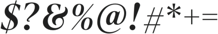 Equilibrium Bold Italic otf (700) Font OTHER CHARS