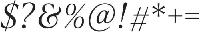 Equilibrium Light Italic otf (300) Font OTHER CHARS