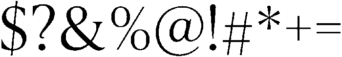 Equilibrium Light otf (300) Font OTHER CHARS