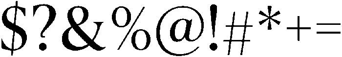 Equilibrium Regular otf (400) Font OTHER CHARS