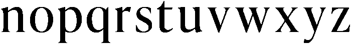 Equilibrium Regular otf (400) Font LOWERCASE