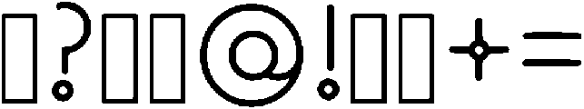 Equinox Regular otf (400) Font OTHER CHARS