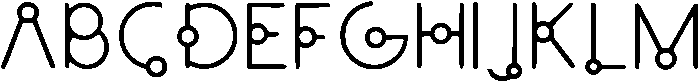 Equinox Regular otf (400) Font UPPERCASE