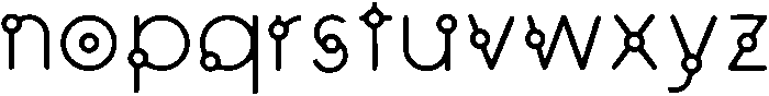 Equinox Regular otf (400) Font LOWERCASE