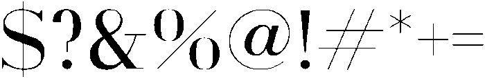 Equinox Regular otf (400) Font OTHER CHARS