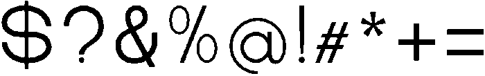 Equivalent Light otf (300) Font OTHER CHARS
