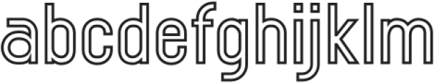 Equivolition Outline otf (400) Font LOWERCASE