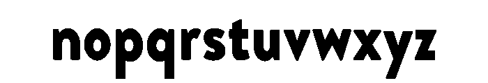 EqualSlipcase-Regular Font LOWERCASE